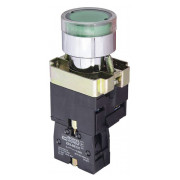 Кнопка с подсветкой без фиксации (1НО) зеленая XB2-BW3371, АСКО-УКРЕМ мини-фото