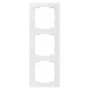 Рамка 3-постовая вертикальная белая РВ03-00-0-ББ серия BOLERO, IEK мини-фото