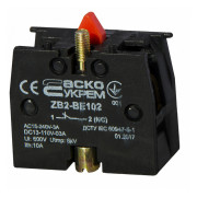 Додатковий контакт ZB2-BE102 (НЗ) для кнопок, АСКО-УКРЕМ міні-фото