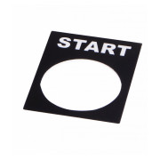 Бирка маркувальна «START» для кнопок ∅22 мм, АСКО-УКРЕМ міні-фото