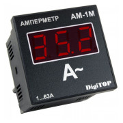 Амперметр цифровой АM-1M 1-63А, DigiTOP мини-фото